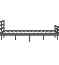 Massivholzbett Grau 120x200 cm