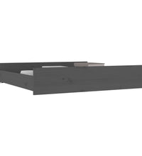 Bettschubladen 2 Stk. Grau Massivholz Kiefer