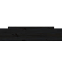 Bettschubladen 2 Stk. Schwarz Massivholz Kiefer