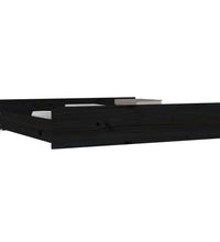Bettschubladen 2 Stk. Schwarz Massivholz Kiefer