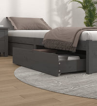 Bettschubladen 4 Stk. Grau Massivholz Kiefer