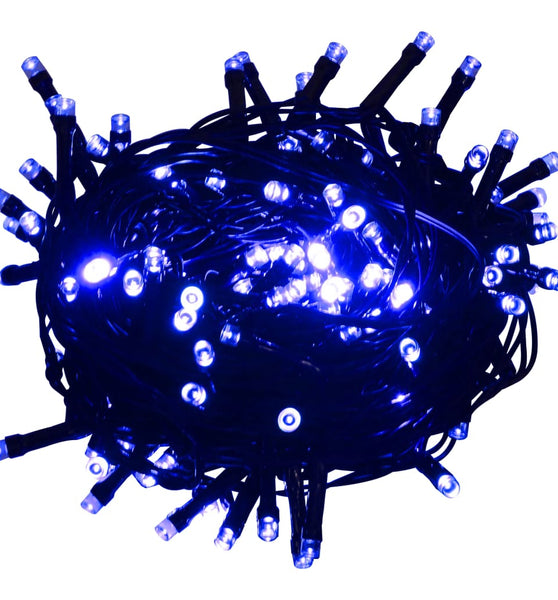 LED-Lichterkette mit 1000 LEDs Blau 100 m PVC