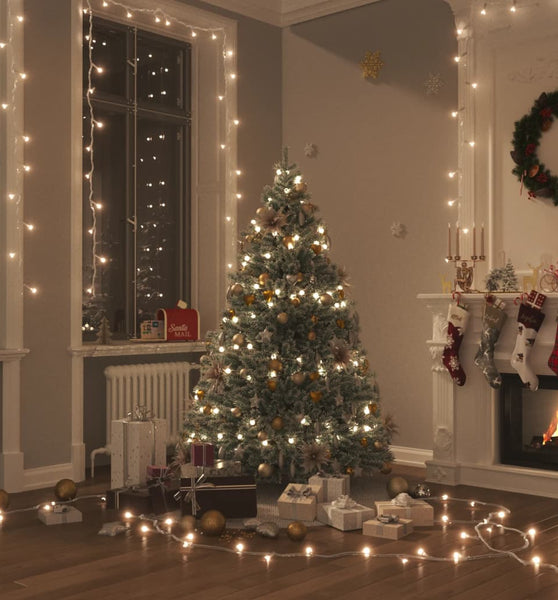 LED-Lichterkette mit 300 LEDs Warmweiß 30 m PVC