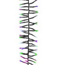 LED-Lichterkette mit 400 LEDs Pastell Mehrfarbig 7,4 m PVC