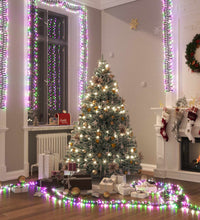 LED-Lichterkette mit 400 LEDs Pastell Mehrfarbig 7,4 m PVC