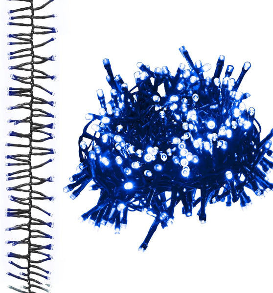 LED-Lichterkette mit 1000 LEDs Blau 11 m PVC