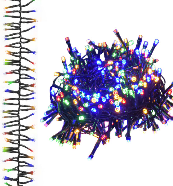 LED-Lichterkette mit 1000 LEDs Mehrfarbig 11 m PVC