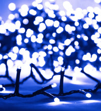 LED-Lichterkette mit 1000 LEDs Blau 25 m PVC