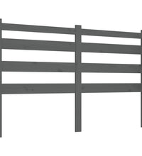 Kopfteil Grau 156x4x100 cm Massivholz Kiefer