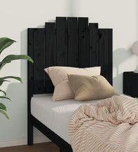 Kopfteil Schwarz 81x4x110 cm Massivholz Kiefer