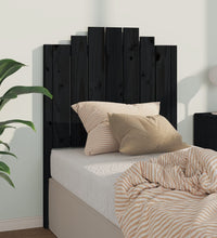 Kopfteil Schwarz 81x4x110 cm Massivholz Kiefer