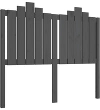 Kopfteil Grau 126x4x110 cm Massivholz Kiefer