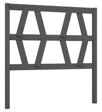 Kopfteil Grau 81x4x100 cm Massivholz Kiefer