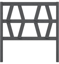 Kopfteil Grau 81x4x100 cm Massivholz Kiefer
