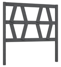 Kopfteil Grau 106x4x100 cm Massivholz Kiefer