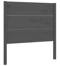 Kopfteil Grau 81x4x100 cm Massivholz Kiefer