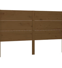 Kopfteil Honigbraun 126x4x100 cm Massivholz Kiefer