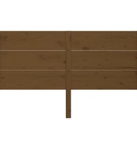 Kopfteil Honigbraun 126x4x100 cm Massivholz Kiefer