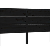 Kopfteil Schwarz 206x4x100 cm Massivholz Kiefer