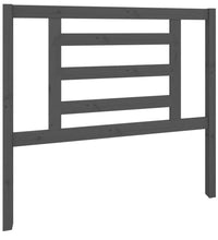 Kopfteil Grau 106x4x100 cm Massivholz Kiefer