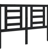 Kopfteil Schwarz 126x4x100 cm Massivholz Kiefer