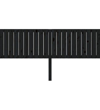 Kopfteil Schwarz 205,5x4x100 cm Massivholz Kiefer