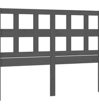 Kopfteil Grau 145,5x4x100 cm Massivholz Kiefer