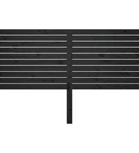 Kopfteil Schwarz 166x4x100 cm Massivholz Kiefer
