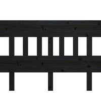 Kopfteil Schwarz 143,5x3x81 cm Massivholz Kiefer