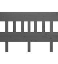 Kopfteil Grau 203,5x3x81 cm Massivholz Kiefer