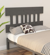 Kopfteil Grau 203,5x3x81 cm Massivholz Kiefer