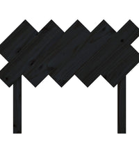 Kopfteil Schwarz 104x3x80,5 cm Massivholz Kiefer