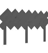 Bett-Kopfteil Grau 141x3x80,5 cm Massivholz Kiefer