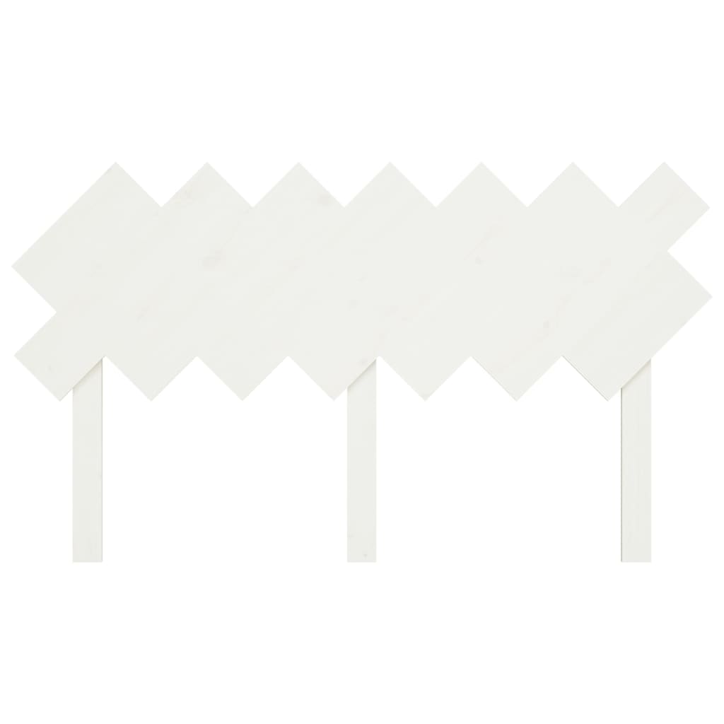 Bett-Kopfteil Weiß 151,5x3x81 cm Massivholz Kiefer