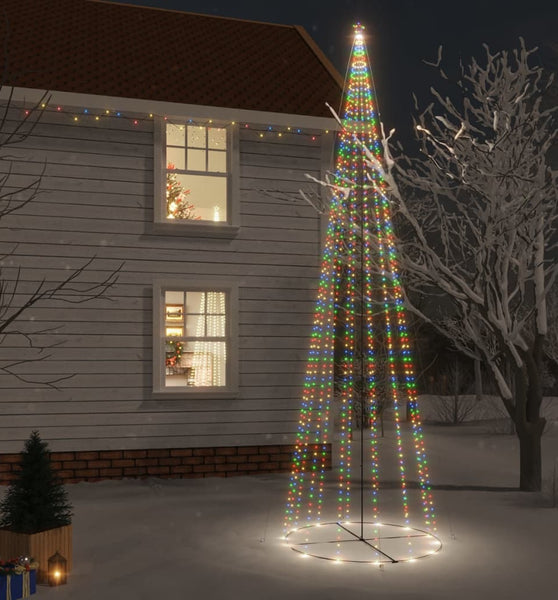 Weihnachtsbaum Kegelform Mehrfarbig 1134 LEDs 230x800 cm