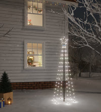 LED-Weihnachtsbaum mit Erdnägeln Kaltweiß 108 LEDs 180 cm