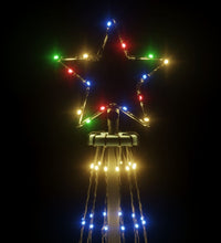 LED-Weihnachtsbaum mit Erdnägeln Mehrfarbig 108 LEDs 180 cm