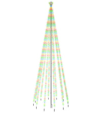 Weihnachtsbaum mit Erdnägeln Mehrfarbig 732 LEDs 500 cm