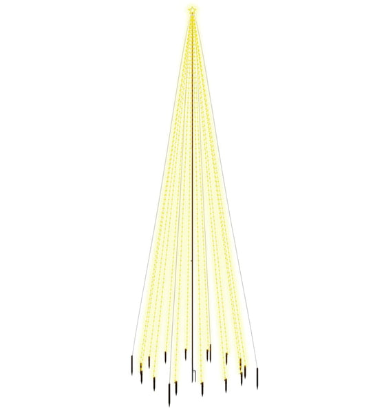 LED-Weihnachtsbaum mit Erdnägeln Warmweiß 1134 LEDs 800 cm