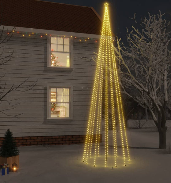 LED-Weihnachtsbaum mit Erdnägeln Warmweiß 1134 LEDs 800 cm
