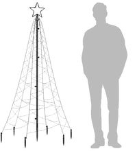 LED-Weihnachtsbaum mit Erdnägeln Kaltweiß 200 LEDs 180 cm