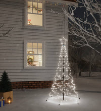 LED-Weihnachtsbaum mit Erdnägeln Kaltweiß 200 LEDs 180 cm