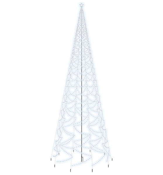 Weihnachtsbaum mit Erdnägeln Kaltweiß 3000 LEDs 800 cm