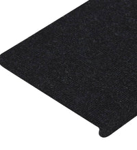 Stufenmatten Selbstklebend 15 Stk. 65x24,5x3,5 cm Schwarz