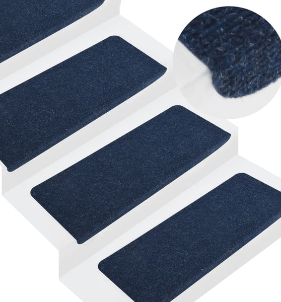 Stufenmatten Selbstklebend 15 Stk. 65x24,5x3,5 cm Blau