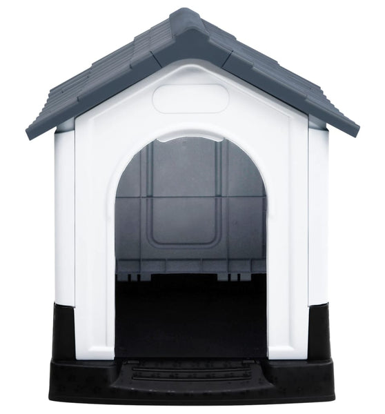 Hundehütte Grau 57x68x66 cm Polypropylen