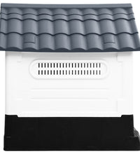 Hundehütte Grau 57x68x66 cm Polypropylen