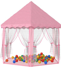 Prinzessin-Spielzelt mit 250 Bällen Rosa 133x140 cm