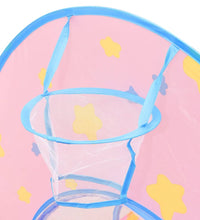 Spielzelt mit 250 Bällen Rosa 301x120x128 cm