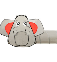 Spielzelt in Elefanten-Form mit 250 Bällen Grau 174x86x101 cm